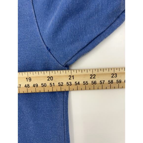 Vintage Mens Shirt Size Medium Pacific Coast Highway Blue Short Sleeve Polo - Picture 10 of 12